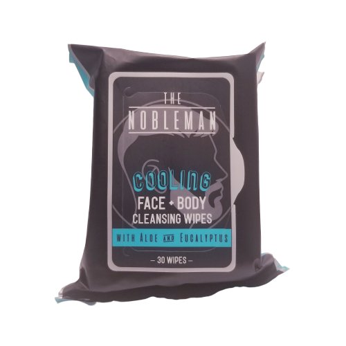 The Nobleman Cooling Face + Body Cleansing Tissues w/ Aloe & Eucalyptus 30 ct