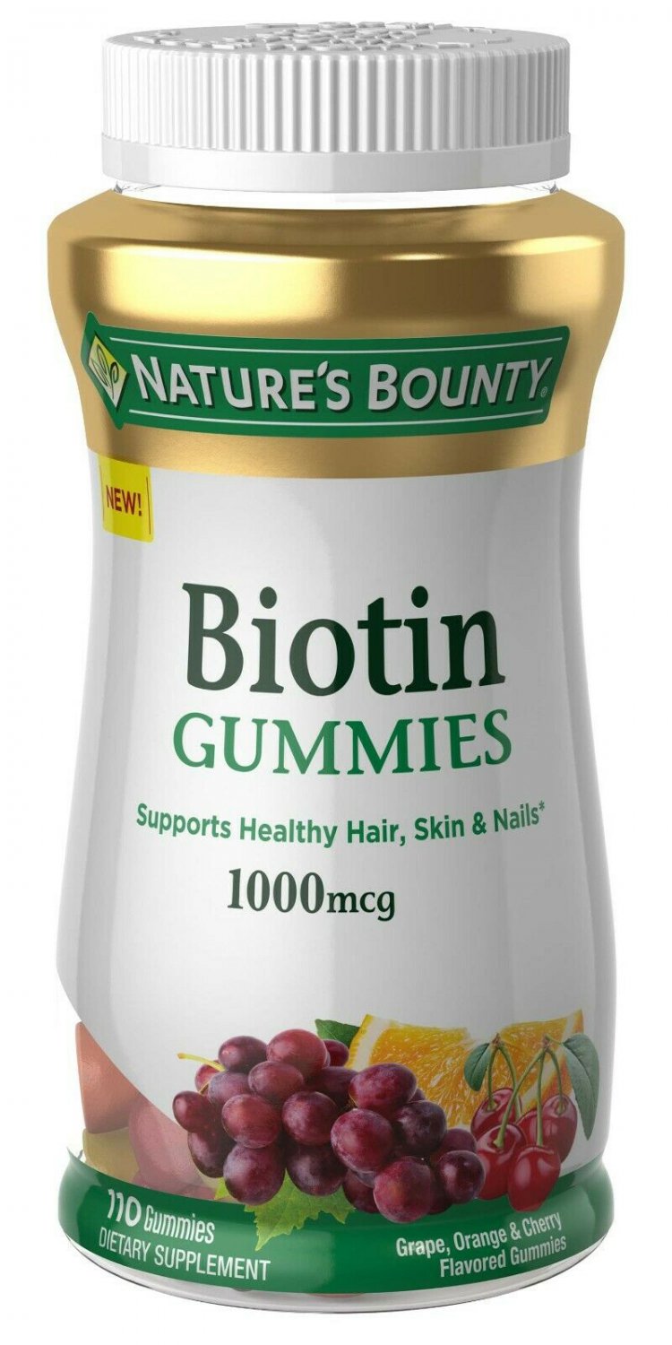 Nature's Bounty Biotin Gummies, 1000 mcg, 110 ct