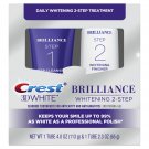 Crest 3D White Brilliance Daily 2-Step Treatment, Toothpaste (4.0 Oz) + Whitening Gel (2.3 Oz)
