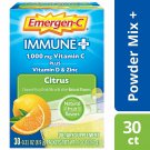 Emergen-C Immune+ 1000mg Vitamin C PLUS Vitamin D & Zinc Drink Mix - Citrus 30ct