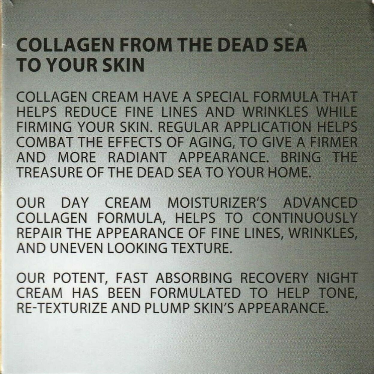 Dead Sea Collection Collagen Kit Anti Wrinkle Day And Night Cream 50 Ml