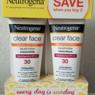 Neutrogena Clear Face Liquid-Lotion Sunscreen SPF 30, 88 ml - 2 PACK