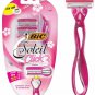 BiC Simply Soleil Click 3. Shaving Handle with 6 Razors.