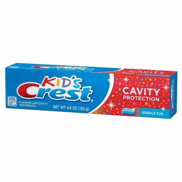 Kid's Crest Cavity Protection Fluoride Toothpaste, 4.6 oz (130 g) - Sparkle Fun