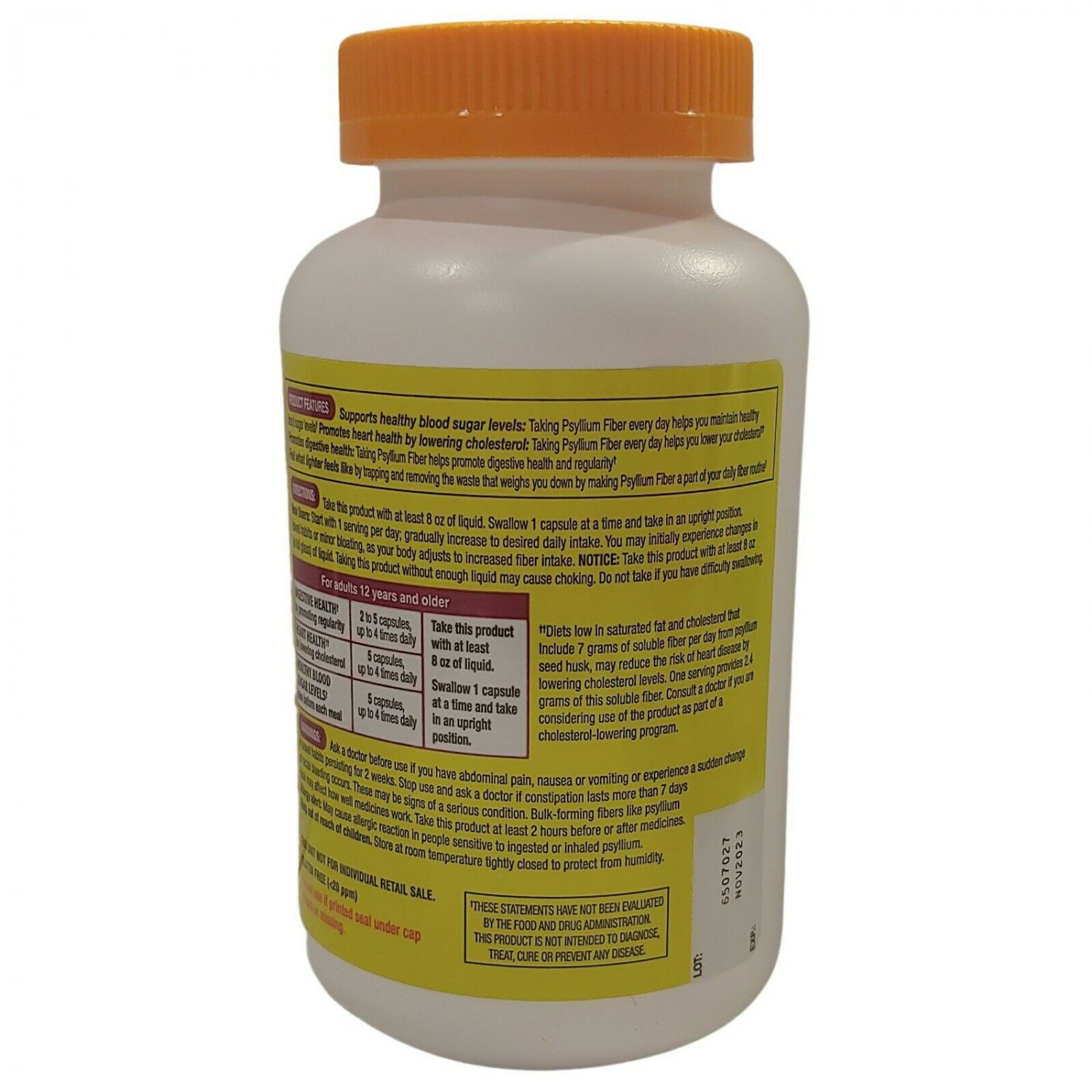 Kirkland Signature Psyllium Husk Fiber Supplement, 720 Capsules