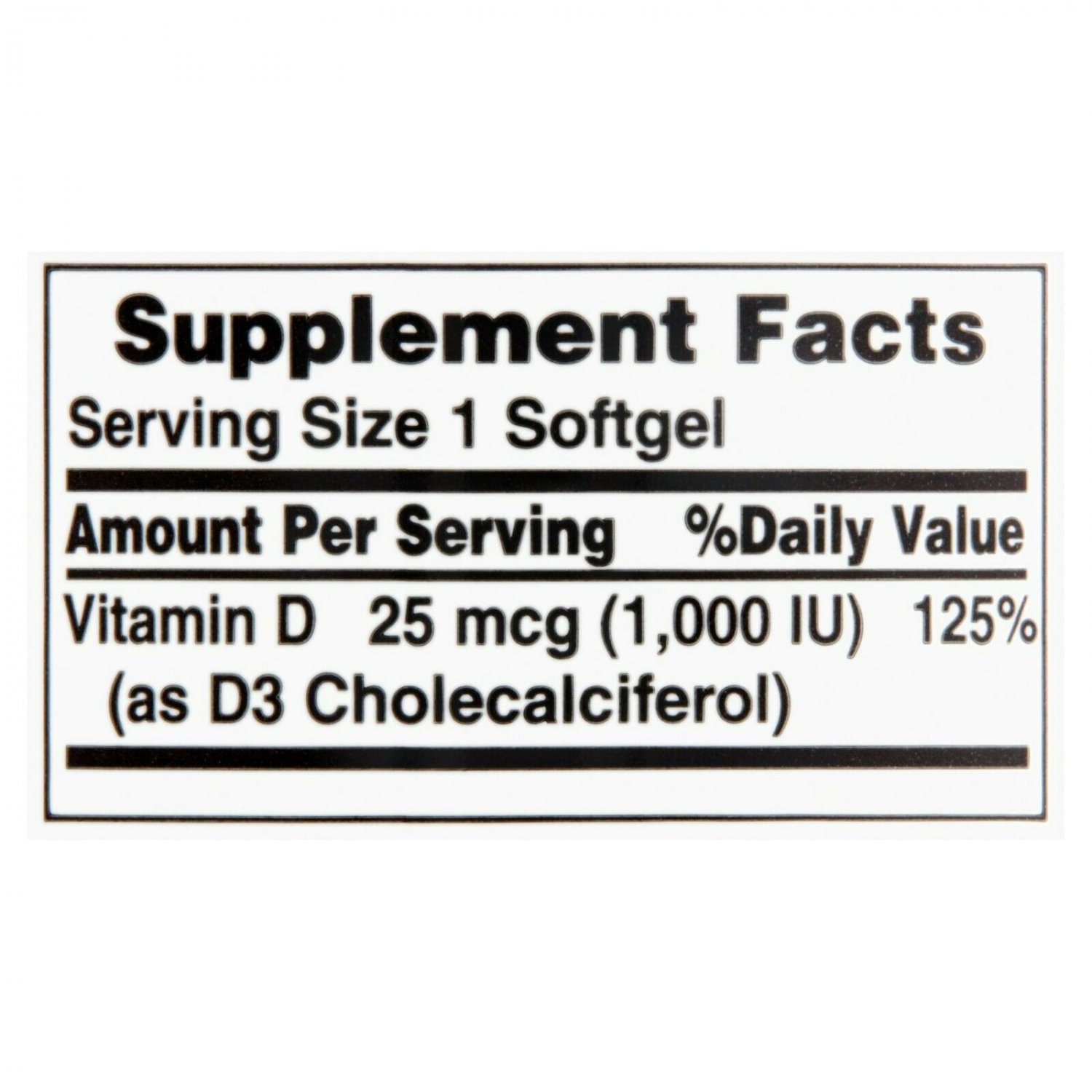 CVS Health Vitamin D3 25 mcg (1000 IU) Bone Health Supplement, 120 Softgels