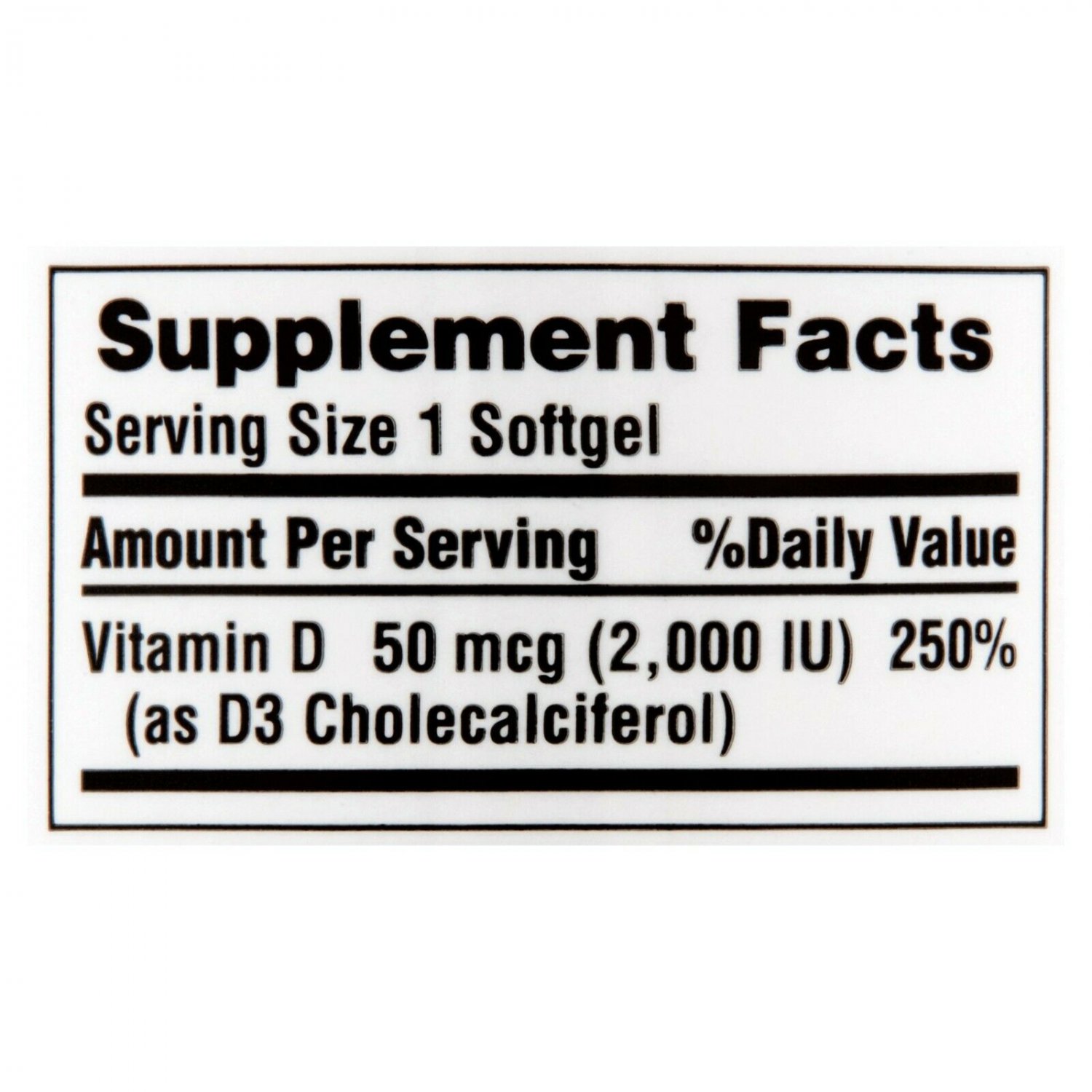 CVS Health Vitamin D3 50 mcg (2000 IU) Bone Health Supplement, 100 Softgels, EXP 05/22