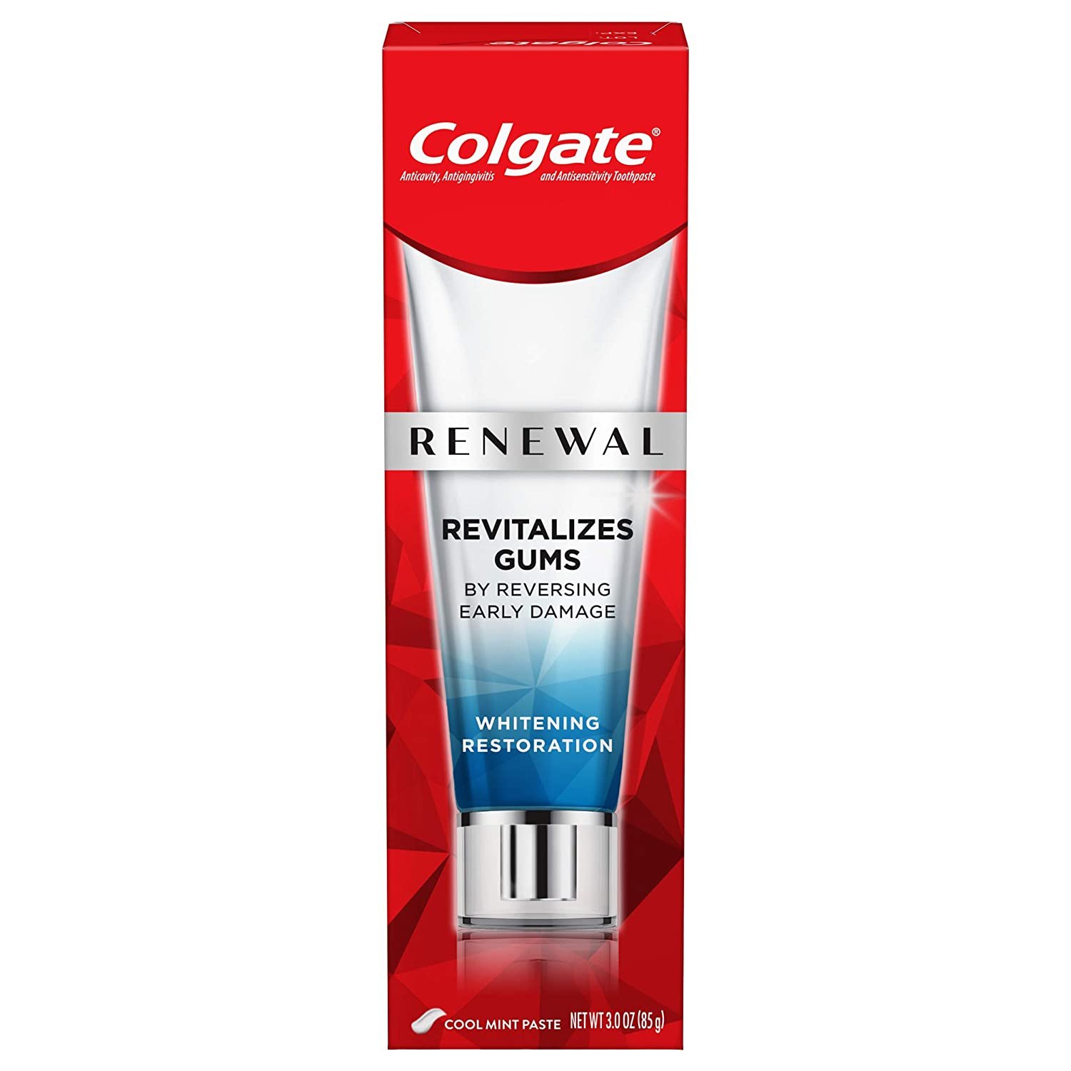 Colgate Renewal Gum + Whitening Restoration Toothpaste, 3.0 oz (85 g)