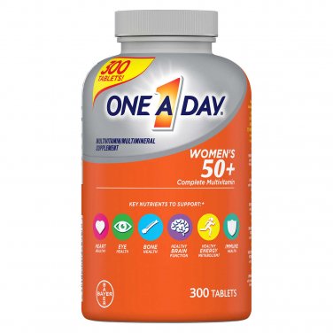 One A Day Women's 50+ Multivitamin Multimineral Dietary Supplement, 300 Tablets