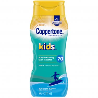 Coppertone Kids SPF 70 Sunscreen Lotion, 8 fl. oz. (237 mL) Exp 5/24 ENG GB UK SELLER