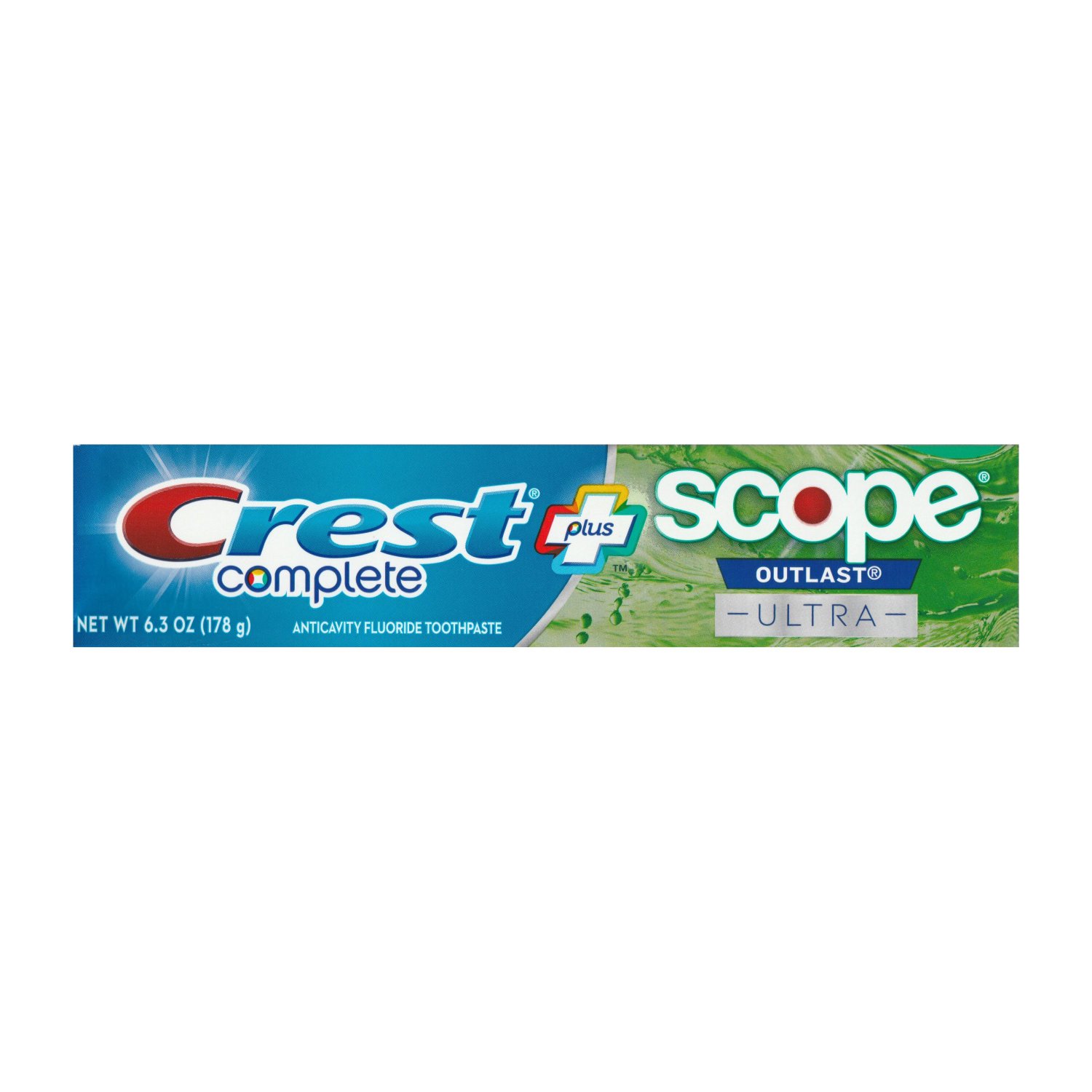 Crest Complete Toothpaste PLUS Scope Outlast ULTRA, 6.3 oz (178 g), EXP ...