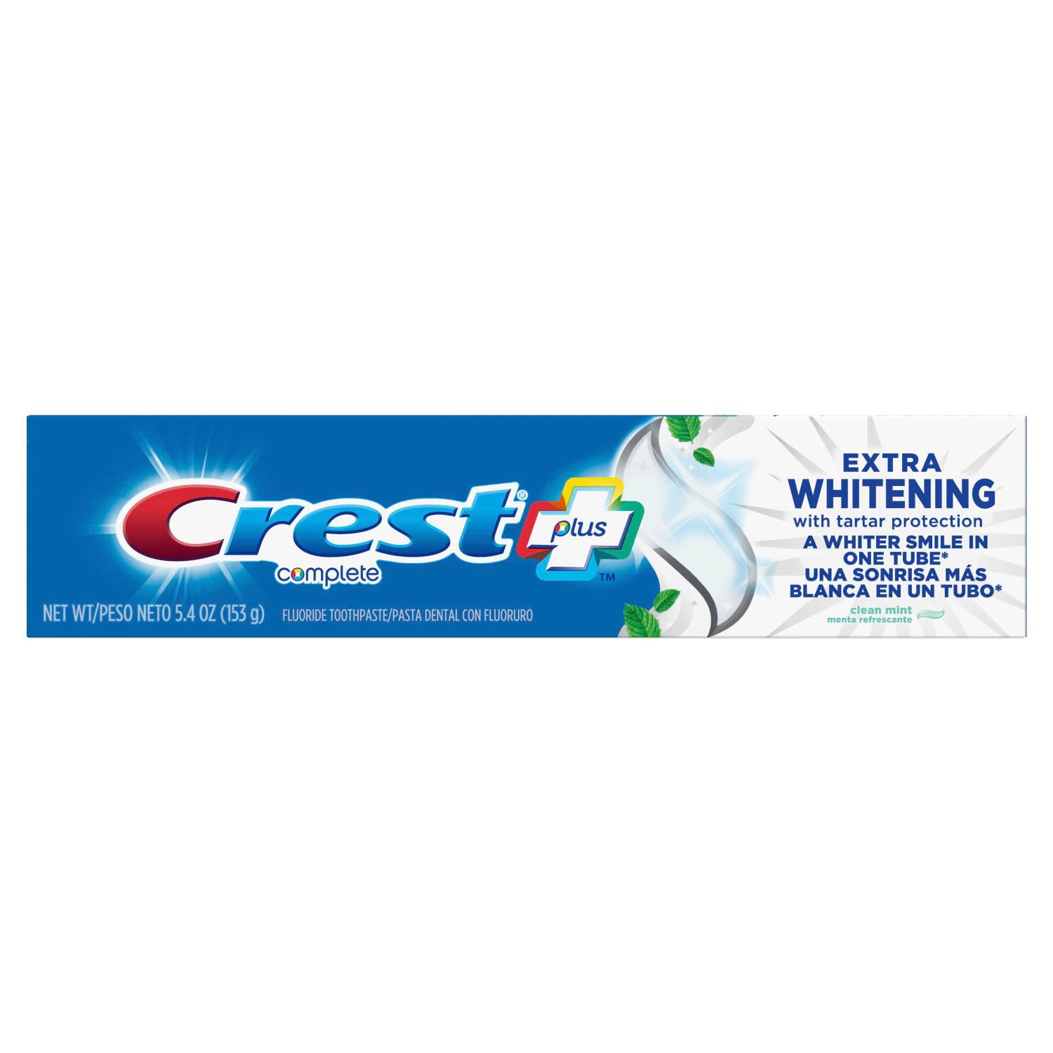 Crest Complete Plus Extra Whitening Toothpaste, Clean Mint, 5.4 Oz
