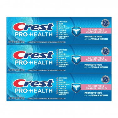 Crest Pro-Health Sensitive & Enamel Shield Toothpaste, 4.3 oz (121 g) 3-PACK
