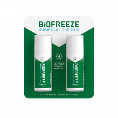 BioFreeze Cool The Pain Roll On Bottle 3 fl oz (89 ml) 2 PACK