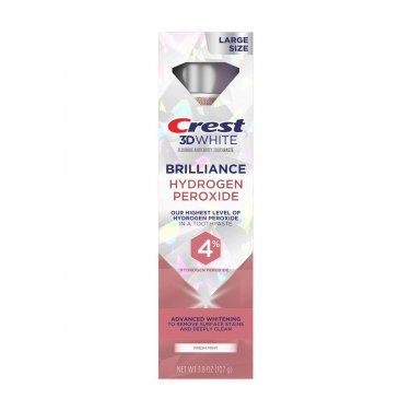 Crest 3D White Brilliance Advanced Whitening Toothpaste, Fresh Mint, 3.8 oz (107 g)