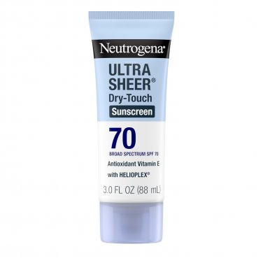 Neutrogena Ultra Sheer Dry-Touch Sunscreen Lotion, SPF 70, 3 FL OZ (88 mL)