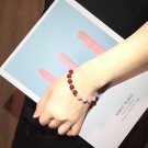 Handcrafted Natural Red Agate Pink Quartz Bracelet For Women