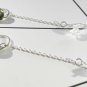 Handcrafted Minimalist Natural Garden Crystal Drop Earrings Sterling Silver