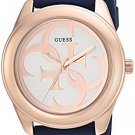 GUESS Women's Stainless Steel Silicone Casual Watch, Color: Blue (Model: U0911L6)