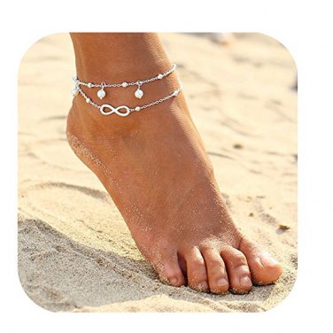 Anklet Gold Tone Infinite love Beach Foot Chain Women Jewelry