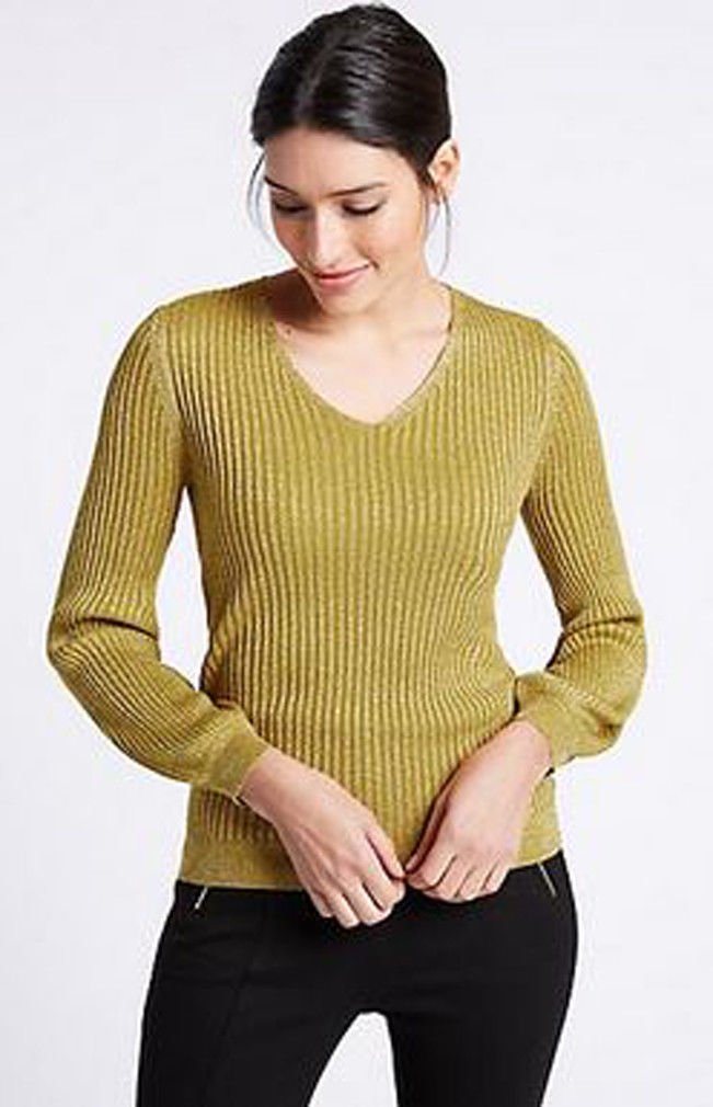 marks and spencer short sleeve jumpers