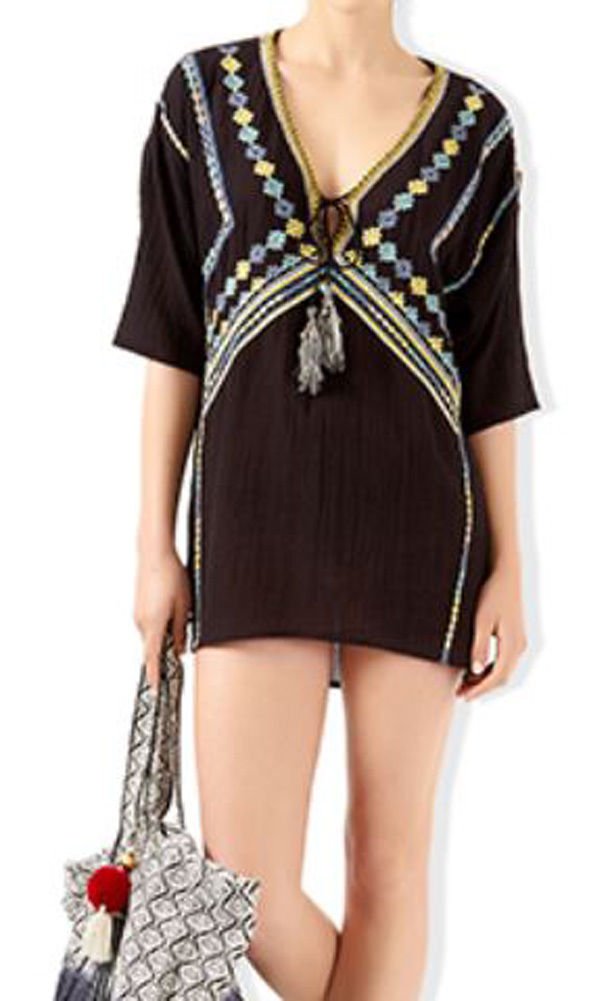 MONSOON Black Salvador Kaftan BNWT