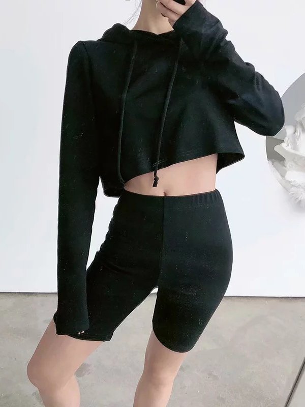 long tracksuit shorts