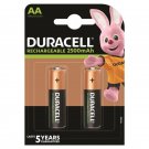 Duracell Rechargeable Battery Hr6 Aa 2500mah 2 Unit