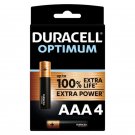 Duracell Optimum 200 Alkaline Battery Aaa Lr03 4 Unit