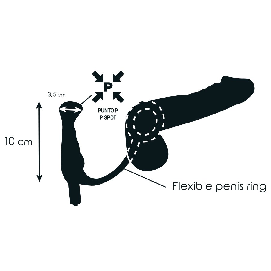 Addicted Toys Prostatic Vibrator Black 10 Cm