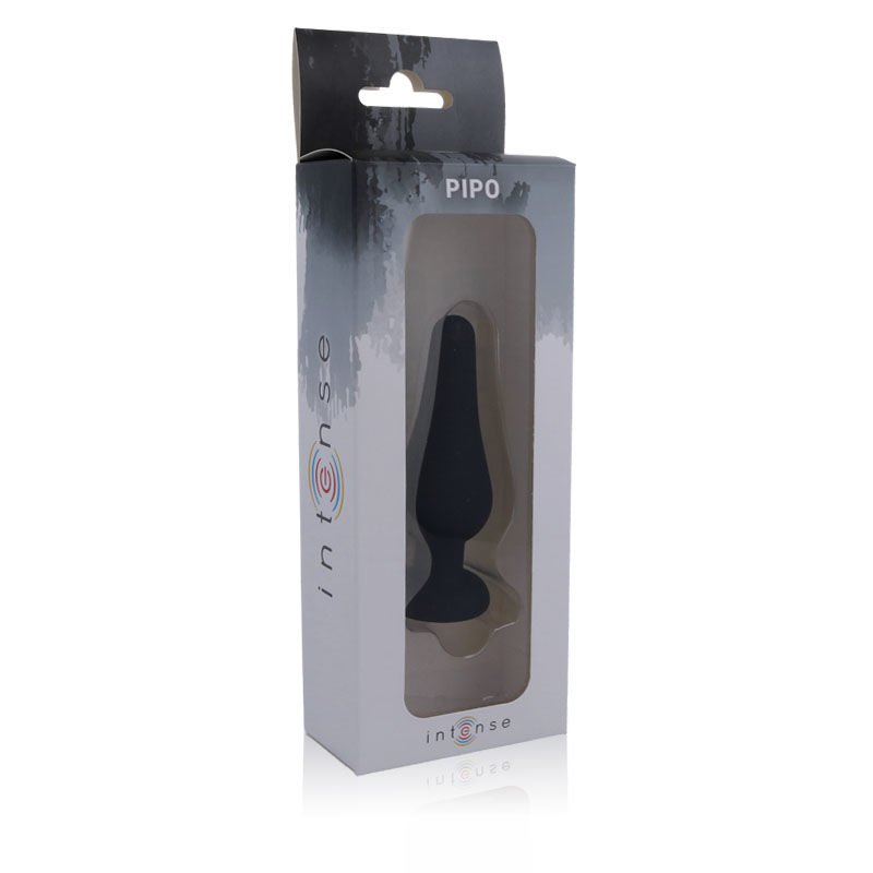 Intense Anal Plug Pipo M Silicone Black 11 Cm