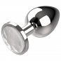Coquette Anal Plug Metal White Color Size L 4 X 9cm
