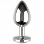 Coquette Anal Plug Metal White Color Size L 4 X 9cm