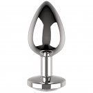 Coquette Anal Plug Metal Clear Color Size M 3.5 X 8cm