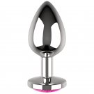 Coquette Anal Plug Metal Pink Color Size L 4 X 9cm