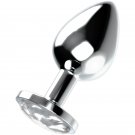 Ohmama Anal Plug Metal - White M