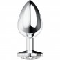 Ohmama Anal Plug Metal - White M