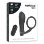 Penis Ring With Remote Control Anal Plug Black Rechargeable