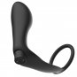 Penis Ring With Remote Control Anal Plug Black Rechargeable
