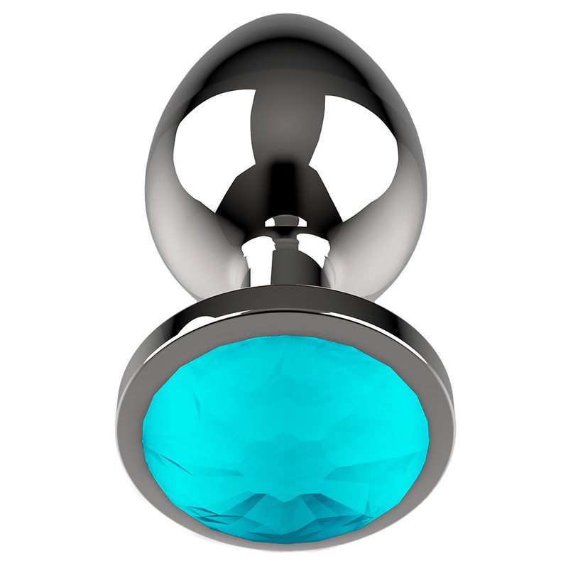 Coquette Chic Desire Anal Plug Metal Blue Color Size L 4 X 9cm