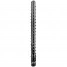 All Black Ridged Silicone Anal Douche 27cm