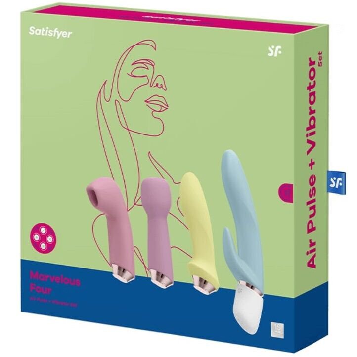 Satisfyer Marvelous Four, Vibrator and Air Pulse Set