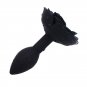 Ohmama Fetish Rose Silicone Anal Plug, Black