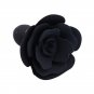 Ohmama Fetish Rose Silicone Anal Plug, Black