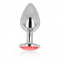 Ohmama Anal Plug Metal Red 9 Cm