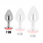 Ohmama Anal Plug Metal Red 7 Cm