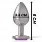Intense - Anal Plug Metal Violet Size M
