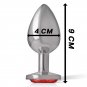 Intense - Anal Plug Metal Red Size L