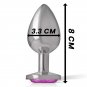 Intense - Anal Plug Metal Pink Size L