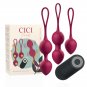 Cici Beauty Premium Silicone 3 Vibrating Kegel Beads Remote Control